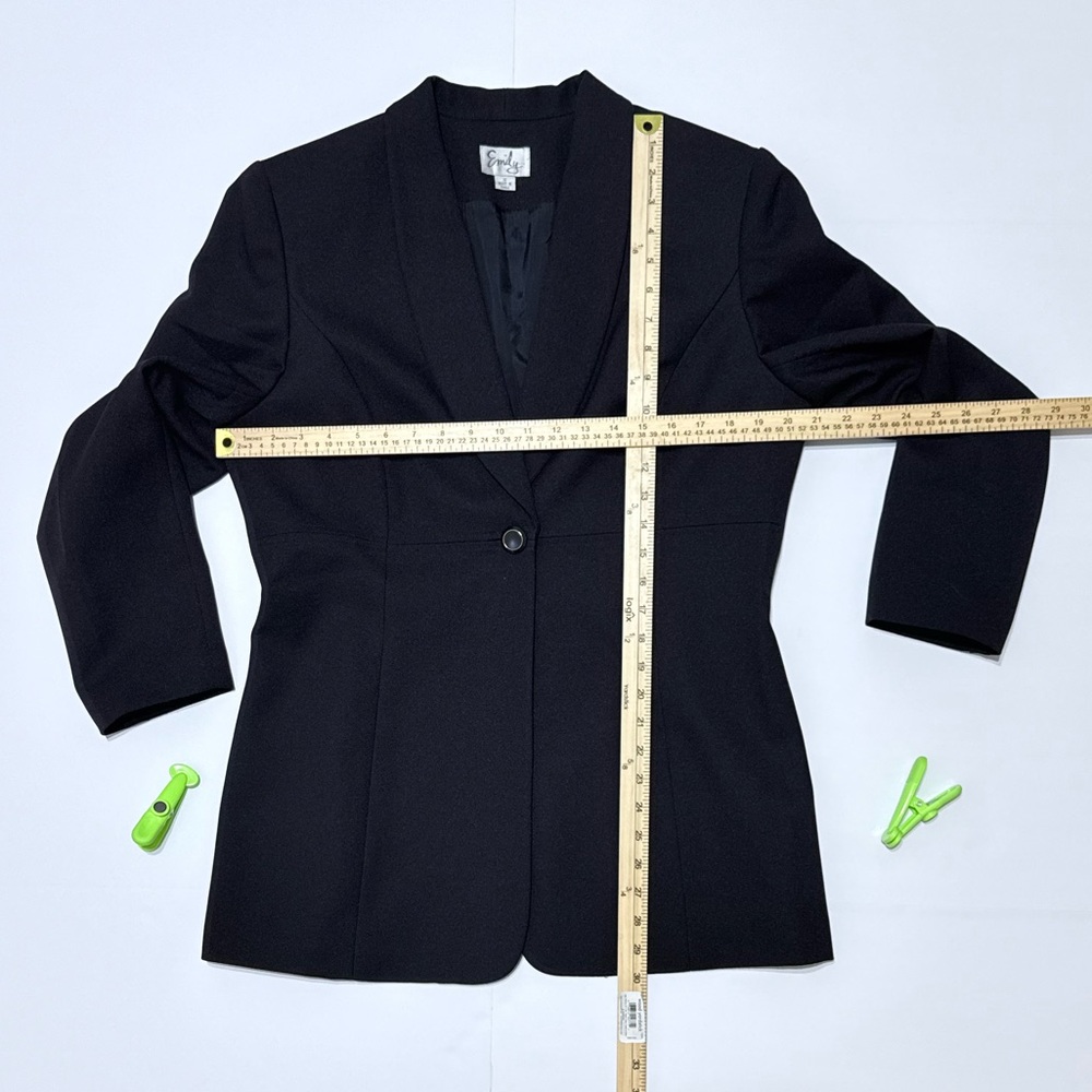 Emily Women's 2pc Pant Suit Set Size 12 Black Career Business Professional - Picture 14 of 16